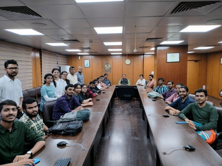 Field visit by MTech students at IMD
