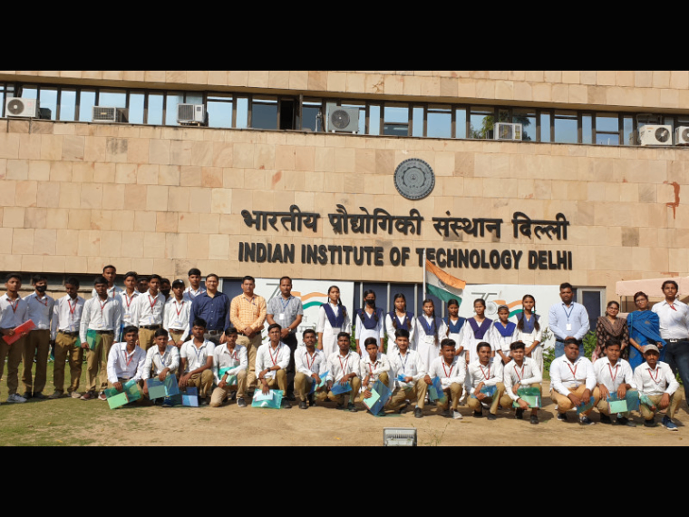 Students from Govt. Inter College, Fatehpur, UP visit to CAS, IIT Delhi on 12 April 2023